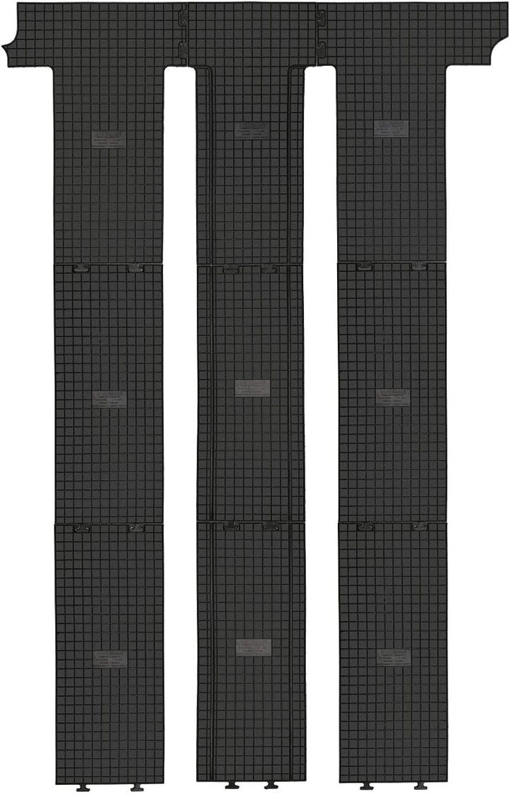 Gummi Fussmatten passend für VW T5/T6 Multivan 2./3. Sitzreihe ab 2003/ab 2015 AZUGA AZ10092580 Gumm