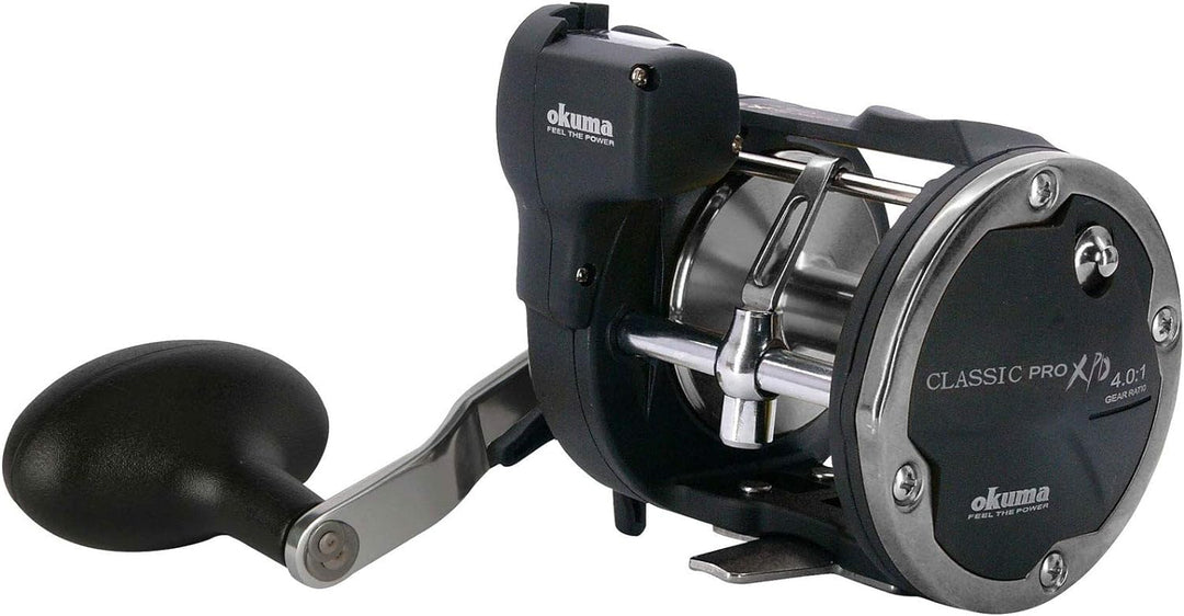 Okuma Classic Linecounter XPD- 30DLXA 2bb Linkshand Multirolle, Meeresrolle für Norwegen, Island, Dä