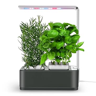 amzWOW Clizia Smart Garden - hydroponische anzuchtsysteme mit led pflanzenlampe - Automatisches Time