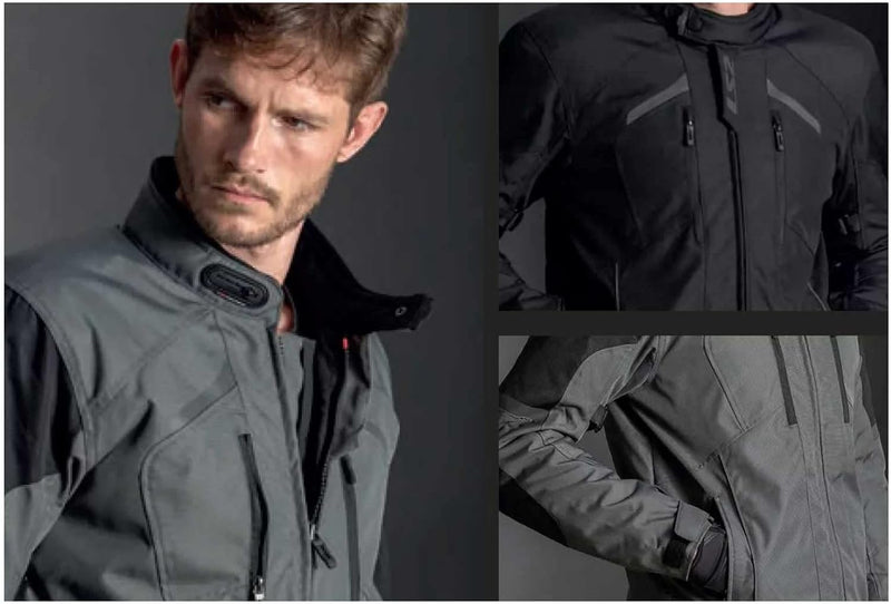 LS2 Serra EVO Man Jacket Grey 3XL XXL Schwarz, XXL Schwarz