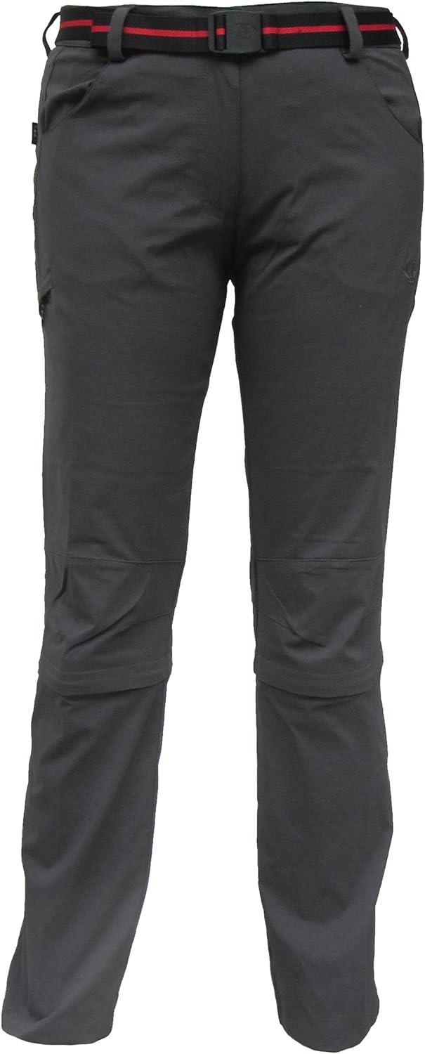 Maul Damen Outdoor Capri Zip-Off Hose Trail II, anthrazit, 38
