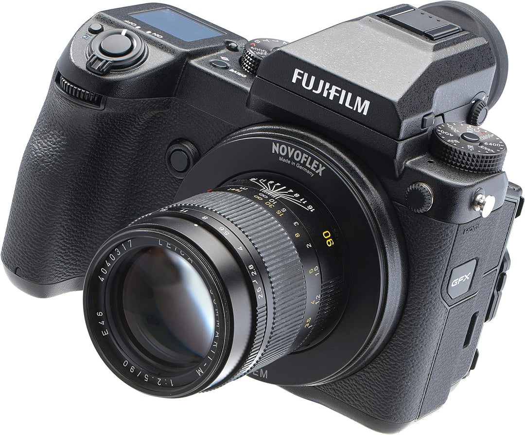 Novoflex Leica M Objektiv auf Fujifilm g-Mount Kamera Adapter (FuG/lem), schwarz