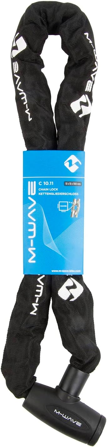 M-Wave Unisex – Erwachsene C 10.11 Kettenschloss, schwarz