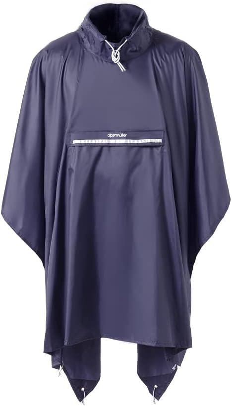 alpenmüller® Regenponcho Fahrrad Damen Herren Regencape | Der Testsieger für Outdoor Ausrüstung + Ca