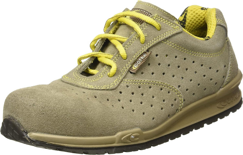 Cofra 78670-008.W43 DORIO S1 P SRC Sicherheitsschuhe, Beige/Gelb, Grösse 43 43 EU, 43 EU