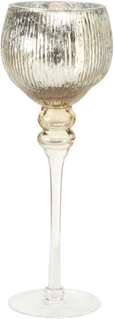 Boltze Windlicht Set Manou 3-teilig (gold, Deko-Gläser für Kerzen / Weihnachtsdekoration, Kerzenstän