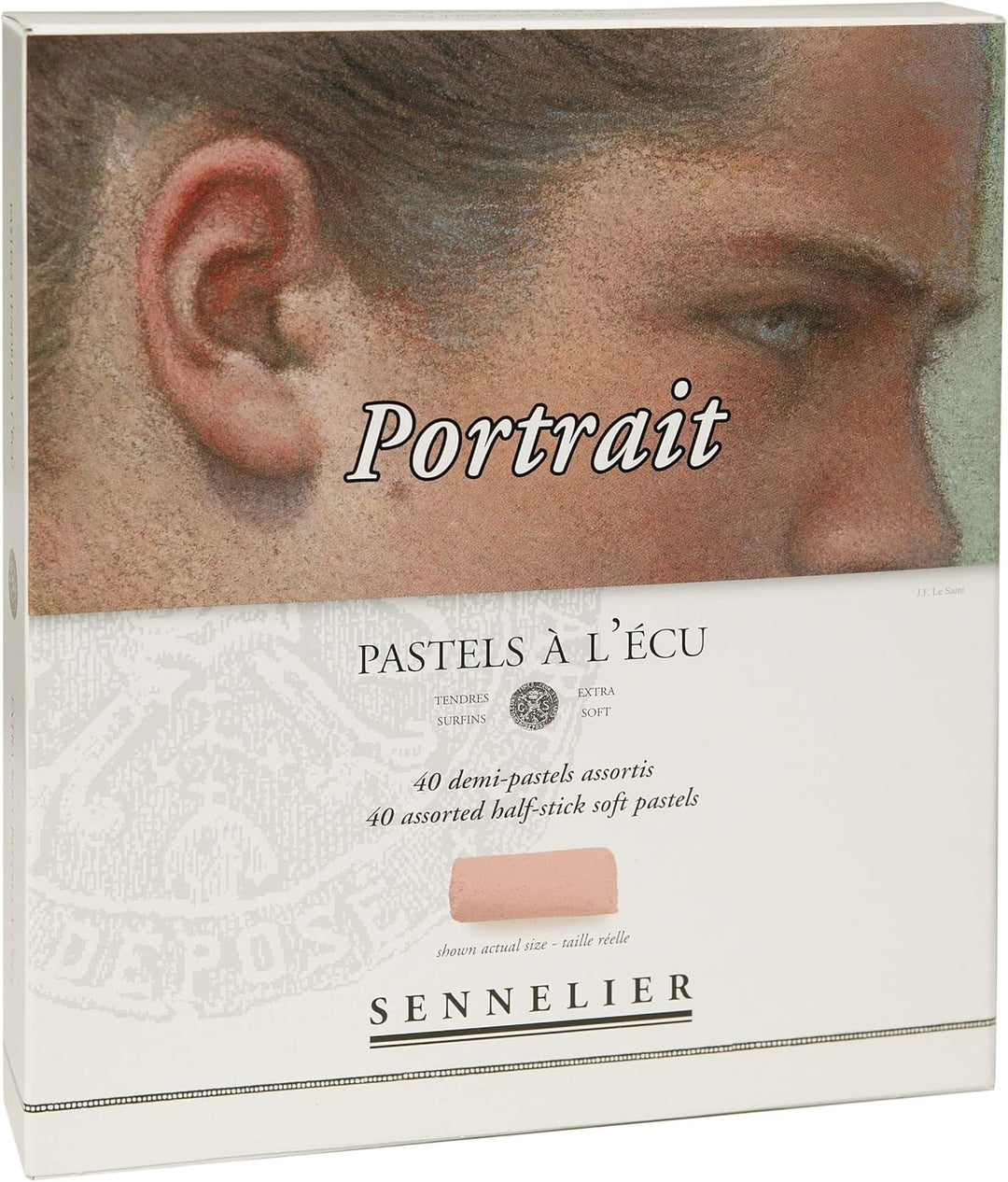 Sennelier Pastels Soft Half ST 40/PKG, Portrait, Einheitsgrösse 1 40 stück (1er Pack), 1 40 stück (1