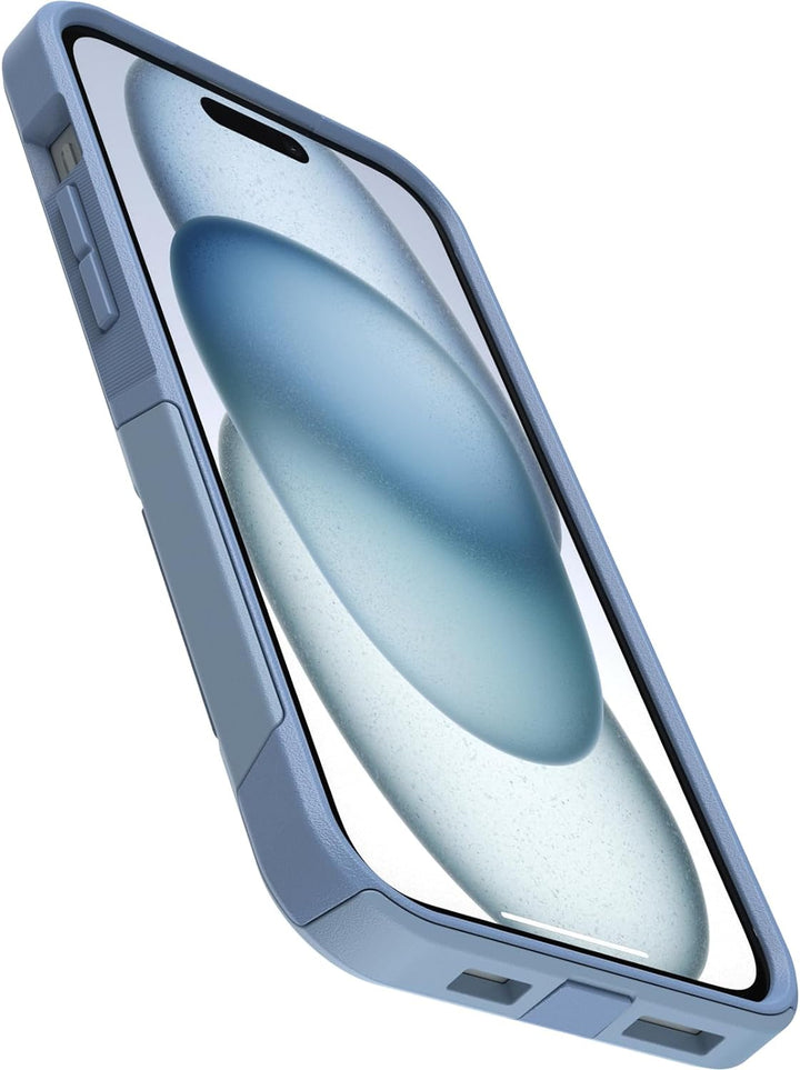 OtterBox iPhone 15 Plus und iPhone 14 Plus Commuter Series Hülle – Crisp Denim (Blau), schlank und r