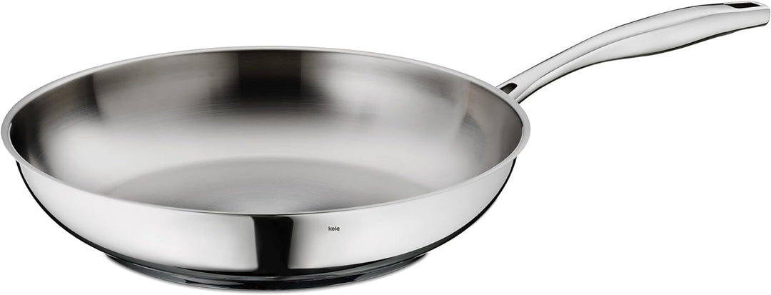 Kela 10189 Flavoria Bratpfanne, 18/8 Stainless Steel, 2.2 liters, Silber Glänzend 28 cm, 28 cm