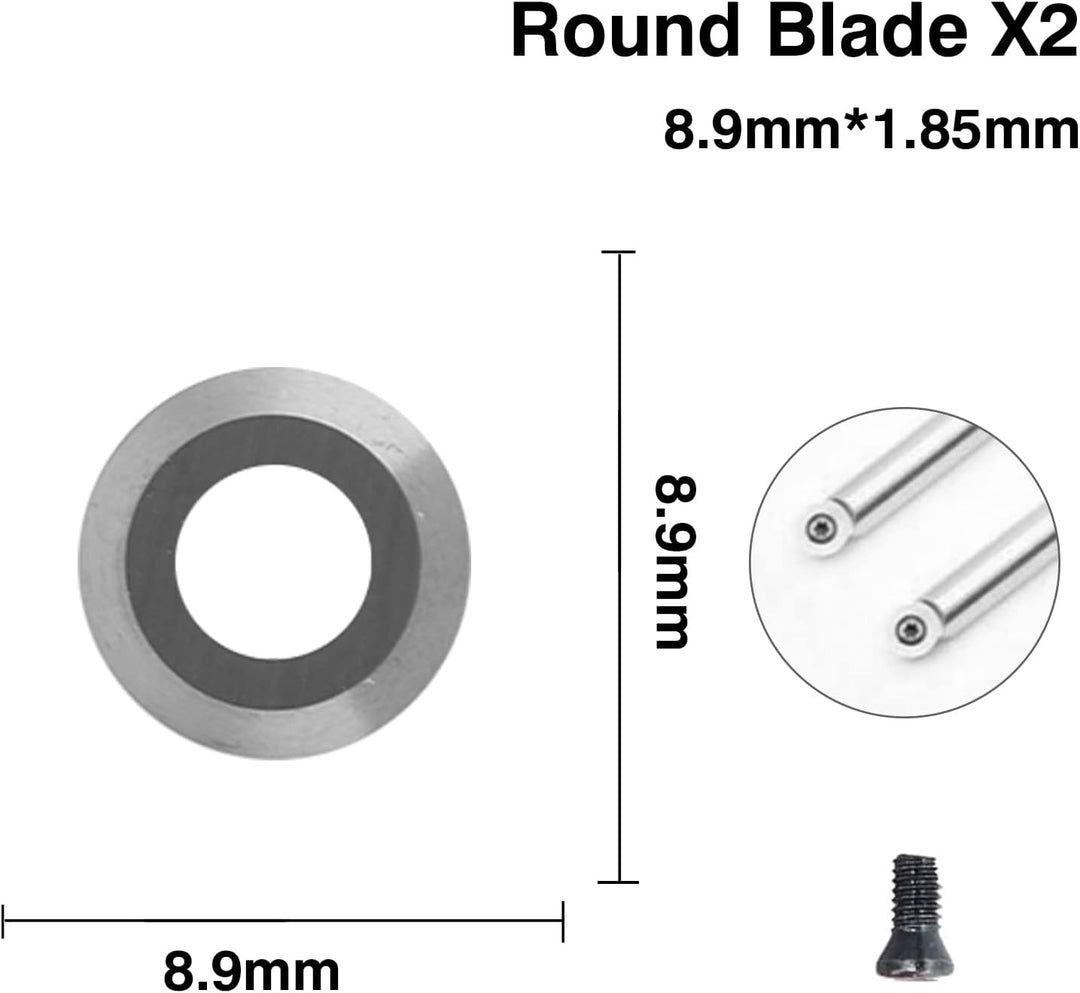 Hartmetall Wendeschneidplatten Set für Drehmeissel, Yasorn 8 Stück Hartmetall Einsatzschneider für H