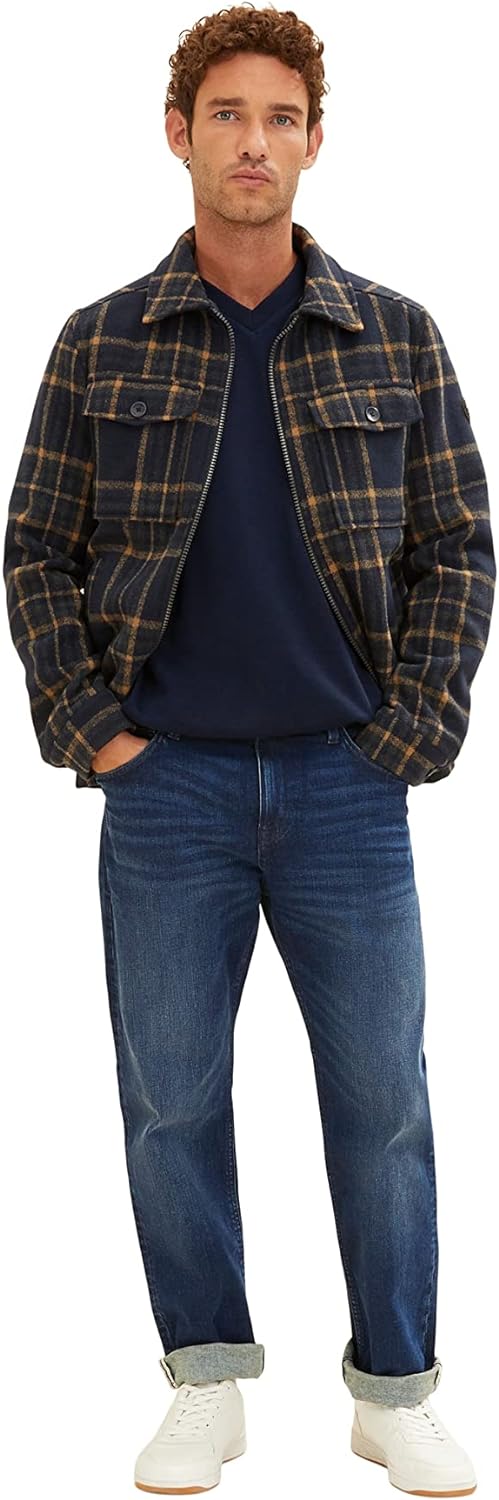 TOM TAILOR Herren Trad Relaxed Jeans 29W / 32L 10120 - Used Dark Stone Blue Denim, 29W / 32L 10120 -