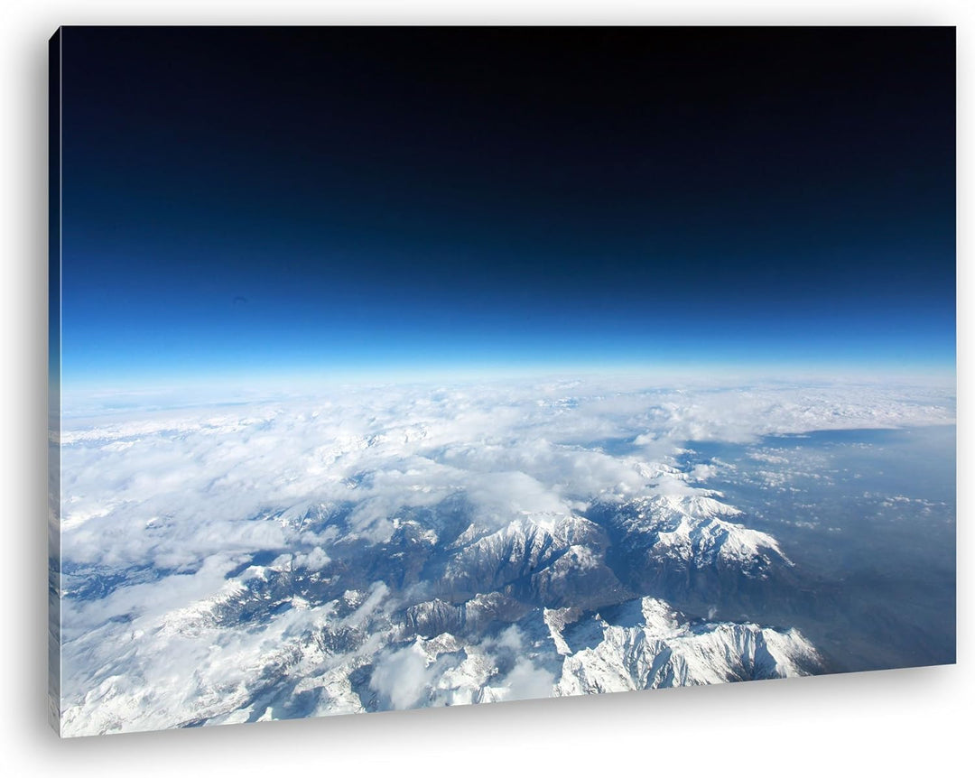 deyoli bemerkenswerte Atmosphäre mit Wolken Format: 80x60 als Leinwand, Motiv fertig gerahmt auf Ech