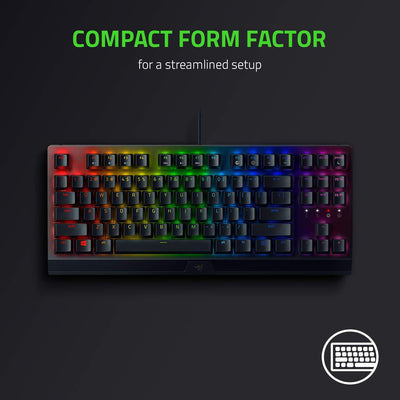 Razer BlackWidow V3 Tenkeyless (Green Switch) - QWERTY Layout Single, Single