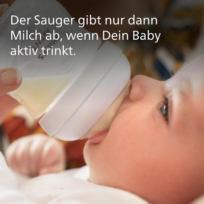 Philips Avent Natural Response Glas-Geschenkset für Neugeborene – 3 x 120 ml und 2 x 240 ml Babyflas