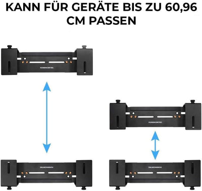 humancentric Verstellbare Gerätewandhalterung | DVD-Player, Kabelboxen, Receiver, Set-Top-Box und an