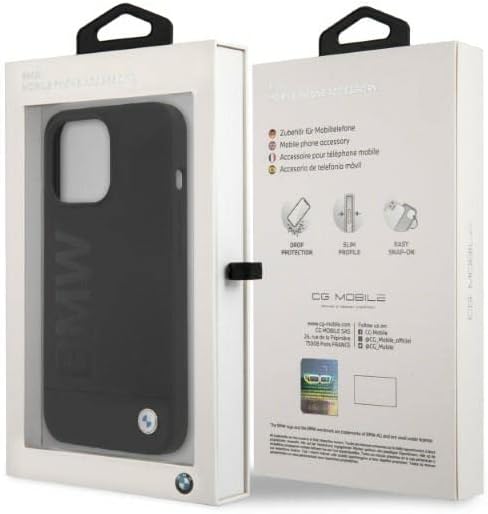 BMW Hülle für iPhone 13 Pro / 13 6.1" schwarz Hartschale Silikon Signature Logo