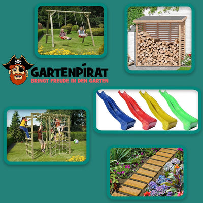 Gartenpirat Reckstange 90 cm aus Edelstahl Turnstange für Kinder im Garten
