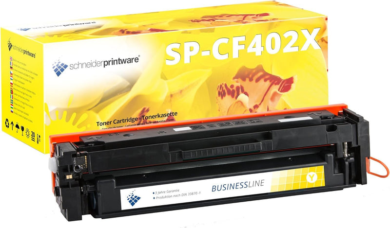 4 Schneider Printware Toner | 50 Prozent mehr Druckleistung | kompatibel zu HP 201X 201A CF400X CF40