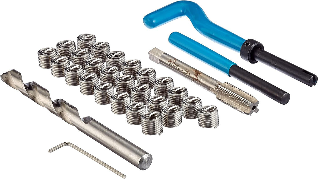 Silverline 489540 Gewindereparatursatz, Helicoil-Typ M10 x 1,5 mm M10 x 1.5 mm, M10 x 1.5 mm
