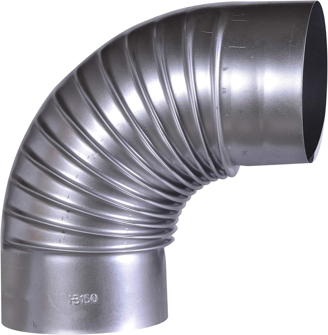 FIREFIX A150/B FAL Bogen 90°, starr, ø 150 mm - Ofenrohre aus Stahlblech, 0,6 mm stark, konisch eins