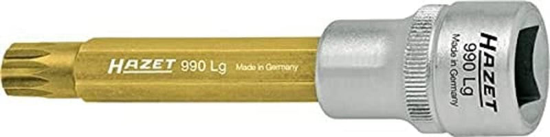 Hazet 990LG-14 Schraubendreher-Einsatz, s: 14, Innenvierkant 12,5 mm (1/2 Zoll), Innen Vielzahn XZN