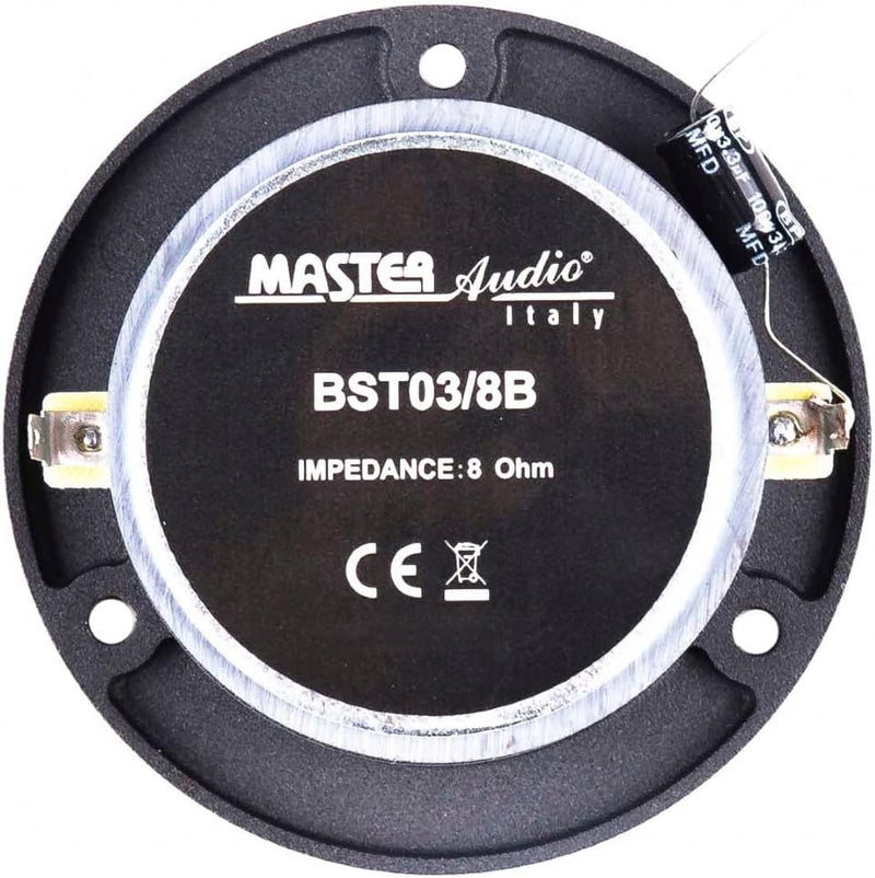 MASTER AUDIO 2 HOCHTÖNER BST03/8B schwarz 175 watt rms 350 Watt max 9,7 cm Durchmesser und 105 db 8