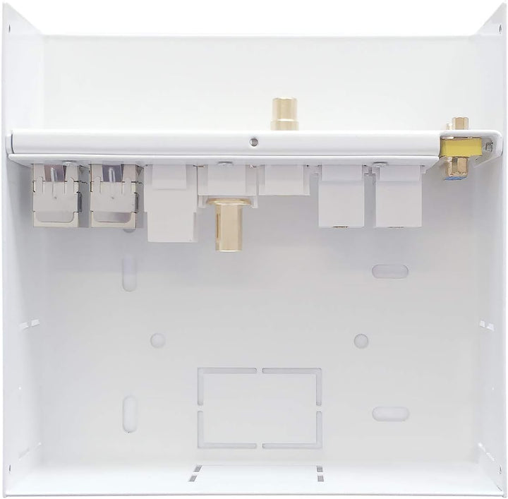 AISENS - AUDIOVISUELLE VERBINDUNGSBOX VGA+2XHDMI+JACK3.5+RCA+1XUSB+2XRJ45 CAT.6A STP, Weiss