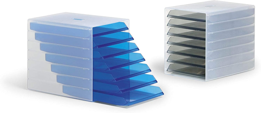 Durable Schubladenbox Idealbox, 7 Fächer, grau, 1712000050 Grau ohne Frontplatte, Grau ohne Frontpla