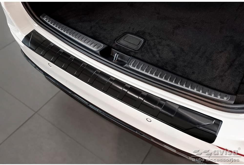 Avisa Schwarz Edelstahl Heckstossstangenschutz kompatibel mit Mercedes C-Klasse W206 Kombi 2021- 'Ri