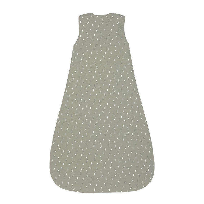 LÄSSIG Baby Ganzjahres Schlafsack ohne Ärmel unisex/Sleeping Bag Interlock Speckles olive, Grösse 86