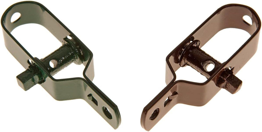 HaGa® Drahtspanner 100mm x 28mm x 20mm - Zaundrahtspanner in braun 50 Stück, 50 Stück