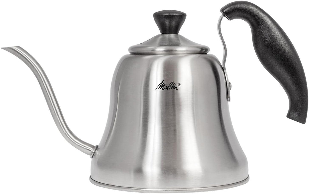 Melitta Handbrüh-Wasserkessel mit Schwanenhalsausguss, Edelstahl, 0, 7 Liter, 217649 Single, Single