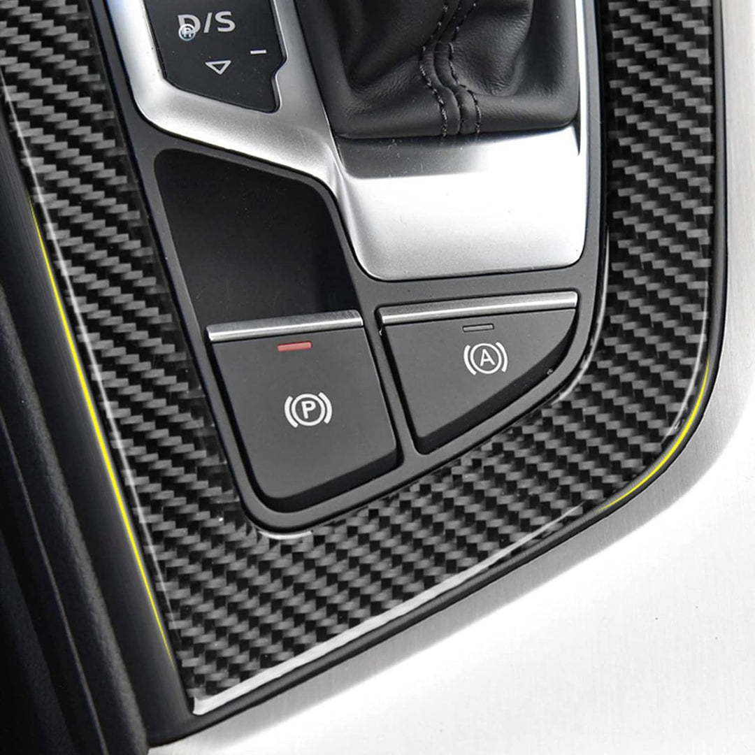 KUNGKIC Kohlefaser Auto Mittelkonsole Schalttafel Abdeckung Aufkleber Gangschaltung Paneel Innenraum