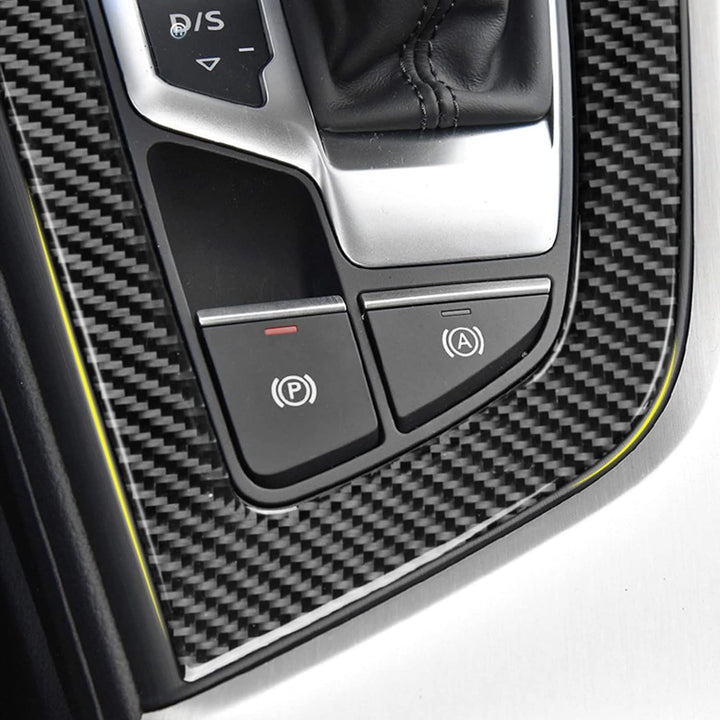 KUNGKIC Kohlefaser Auto Mittelkonsole Schalttafel Abdeckung Aufkleber Gangschaltung Paneel Innenraum