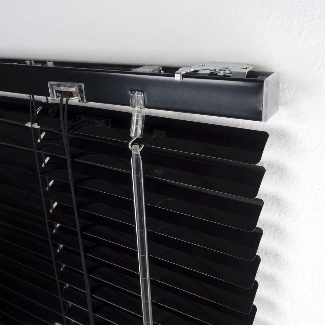 Liedeco | Aluminium-Jalousie | schwarz B180cm x H160cm, Schwarz
