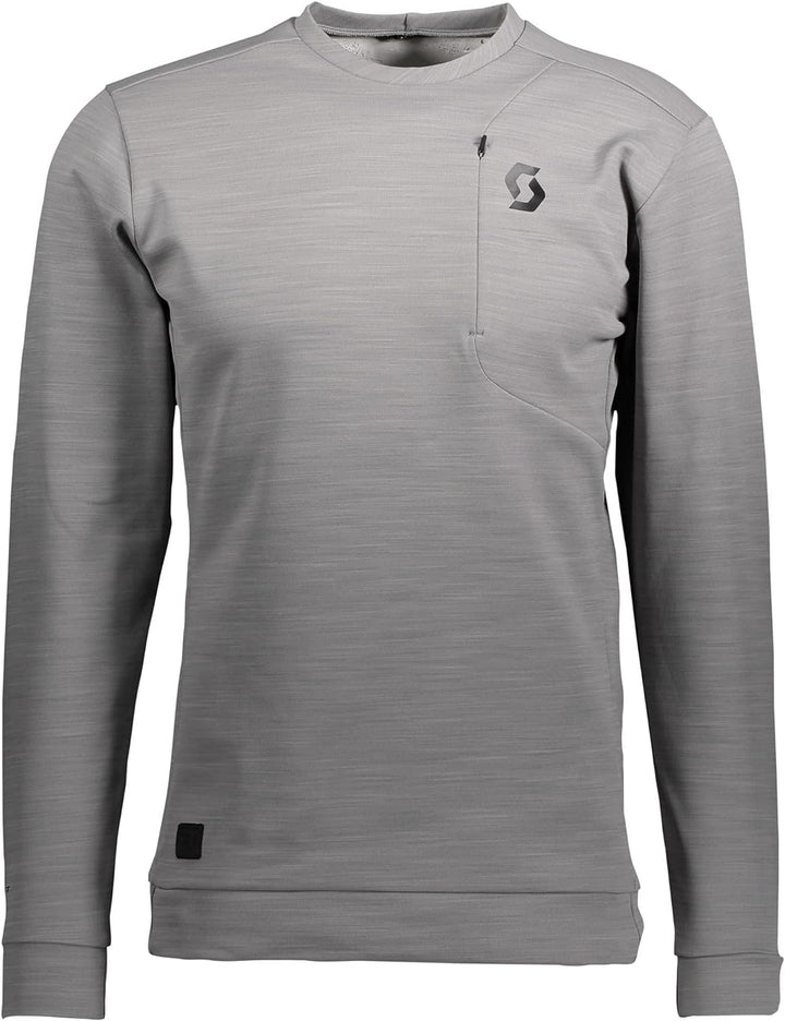 Scott Factory Wear Defined Crewneck Pullover grau Melange 2022: Grösse: M (46/48)
