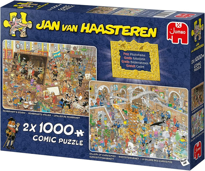 Jumbo 20032 A Trip to The Museum 2x1000 Pieces Jigsaw Puzzle, Mehrfarbig