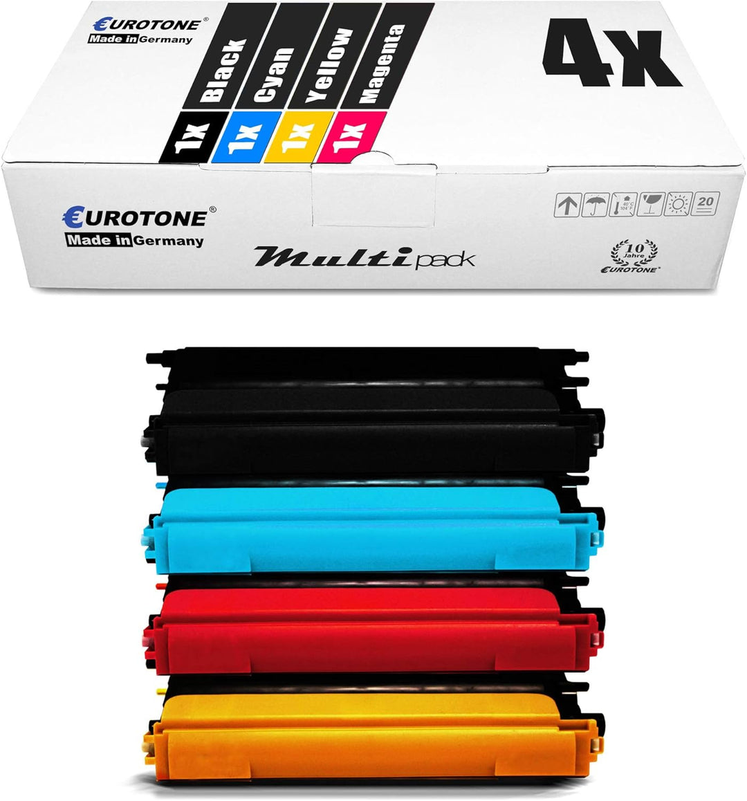 Eurotone 4X Toner TN130 TN135 Set für Brother DCP 9040 9042 9045 9440 9840 / HL 4040 4050 4070 / MFC