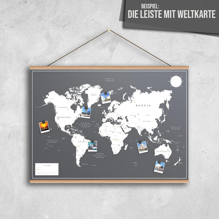 Vacentures Die Leiste - Schraubbare Klemmleiste für Magnetische Karten 84 CM 84 CM Natur, 84 CM Natu