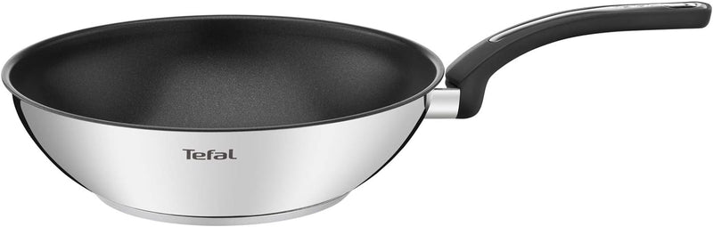 Tefal Emotion Wok-Pfanne, 28 cm, Antihaftbeschichtung, dicke Unterseite für gleichmässige Hitzeverte