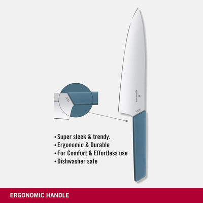 Victorinox, Swiss Modern, Profi Tranchiermesser, Extra Scharfe Klinge, gerader Schliff, 20 cm, Robus