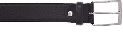 Vanzetti Dresscode: Business 35mm Cambered Full Leather Belt W80 Black - kürzbar