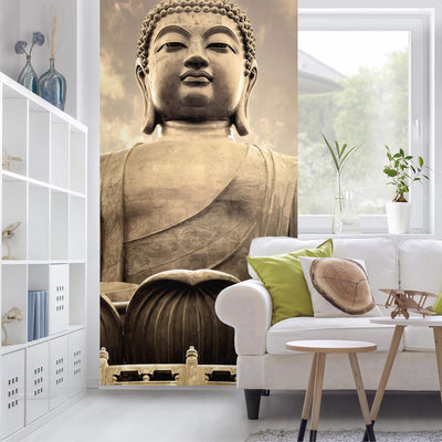 Bilderwelten Raumteiler Grosser Buddha Sepia 250x120cm ohne Halterung 250x120cm without hanger, 250x