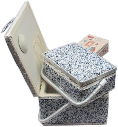 Ackermann Nähkorb-Set mit Tragegriff (1x gross und 1x mittel) + 1x kleine Accessoires-Box aus Metall