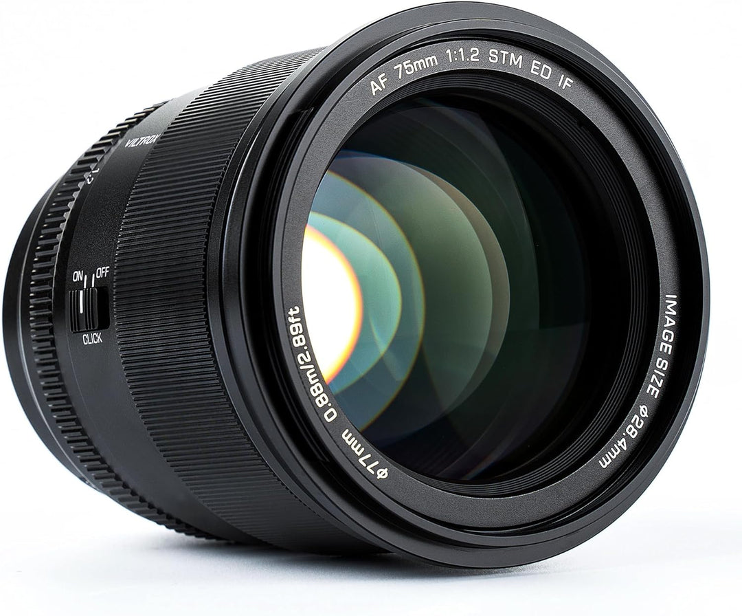 VILTROX 75mm f/1.2 E-Mount Objektiv Prime APS-C Autofokus für Sony a6000 a6400 a6700 a6600 ZV-E10 a7