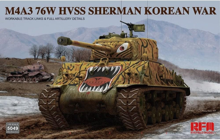 Rye Field Model Modell Panzer M4a3 76 W Hvss Sherman Korean War