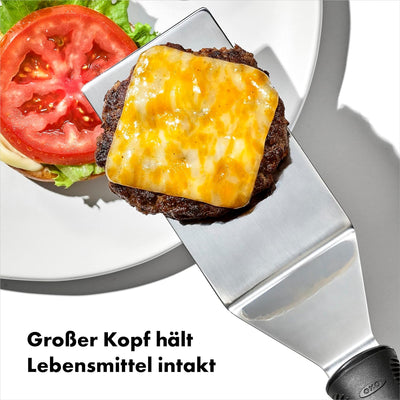 OXO Good Grips Grill-Pfannenwender, Schwarz Professional Edelstahl, Professional Edelstahl