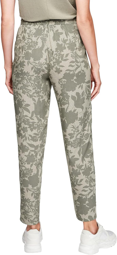 s.Oliver Damen 120.10.105.18.180.2101128 Hose 36W Summer Khaki Aop, 36W Summer Khaki Aop