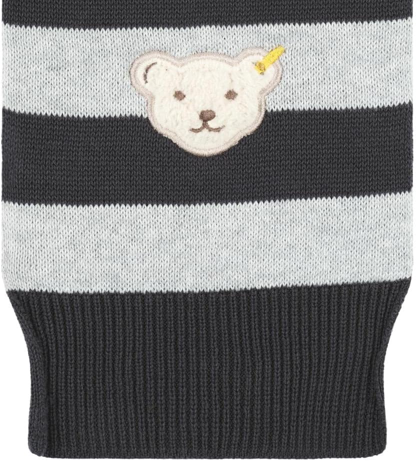 Steiff Jungen gestreift Schal, Obsidian, OneSize