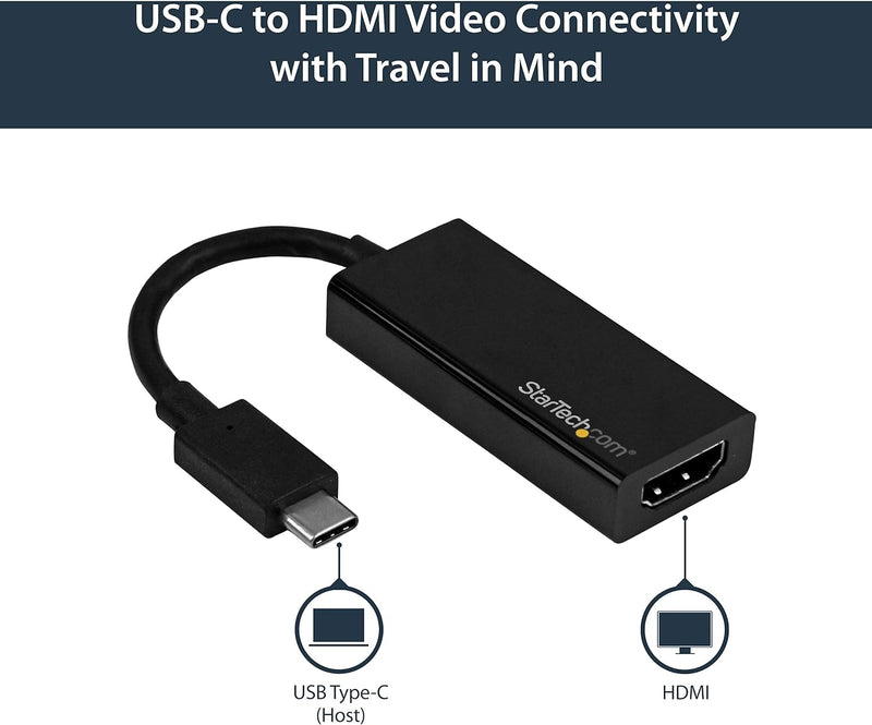 StarTech.com USB-C auf HDMI Adapter (USB-C auf HDMI Thunderbolt 3 kompatibel, USB-C auf HDMI-Kabel m